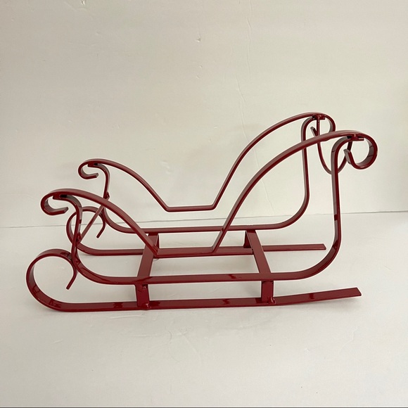 Red Sleigh Wine Bottle Holder - Picture 4 of 6